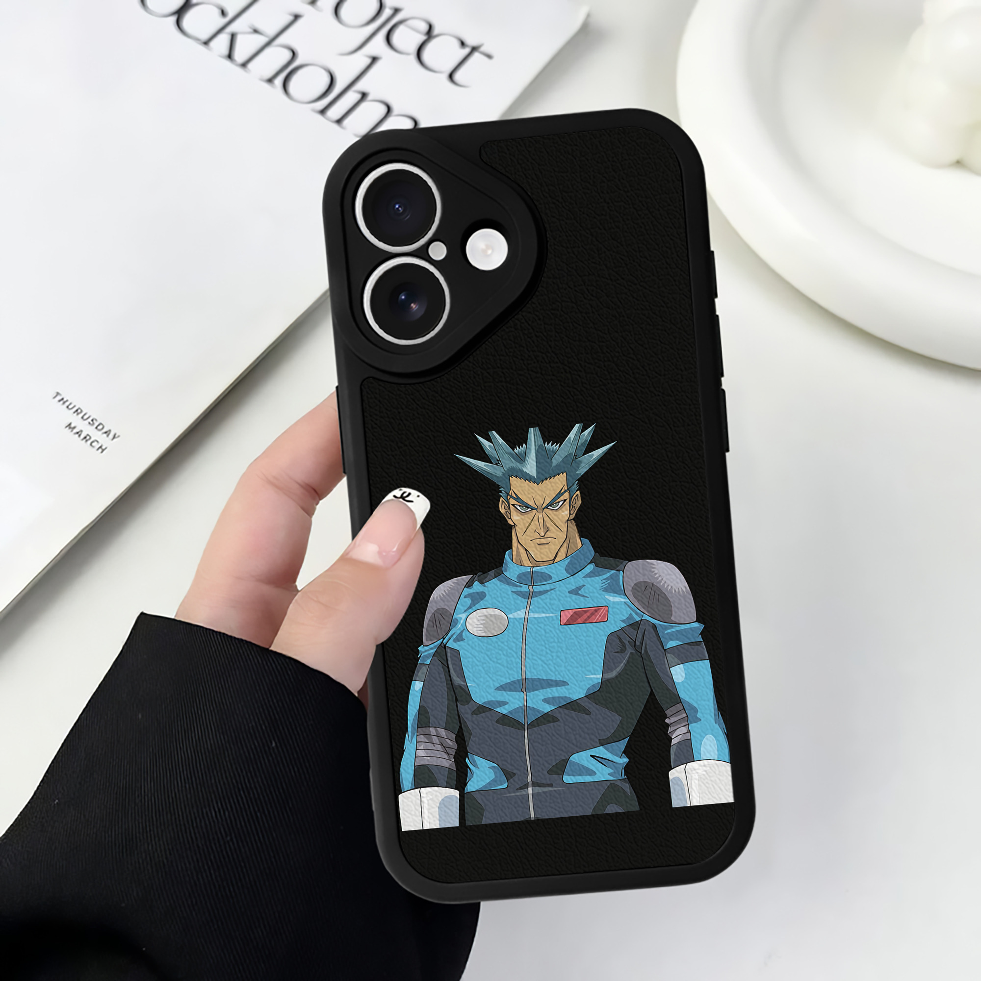 遊☆戯☆王 Yu-Gi-Oh! 【iPhone 16シリーズ対応】シリコンスマホケース（レザー調） 材質：シリコン